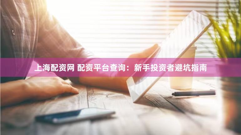 上海配资网 配资平台查询：新手投资者避坑指南