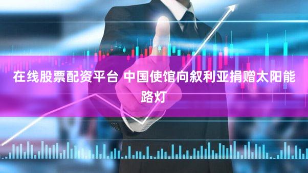 在线股票配资平台 中国使馆向叙利亚捐赠太阳能路灯
