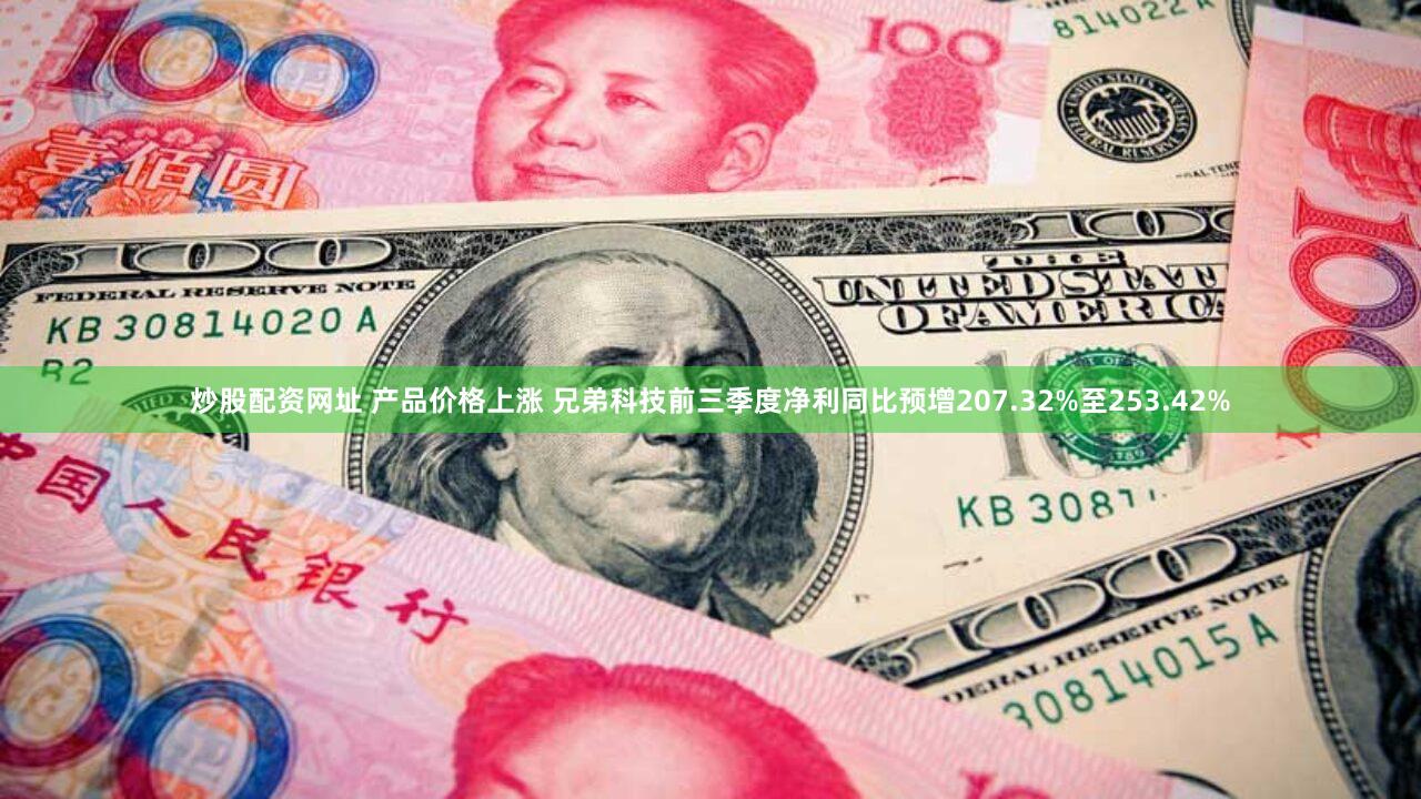 炒股配资网址 产品价格上涨 兄弟科技前三季度净利同比预增207.32%至253.42%