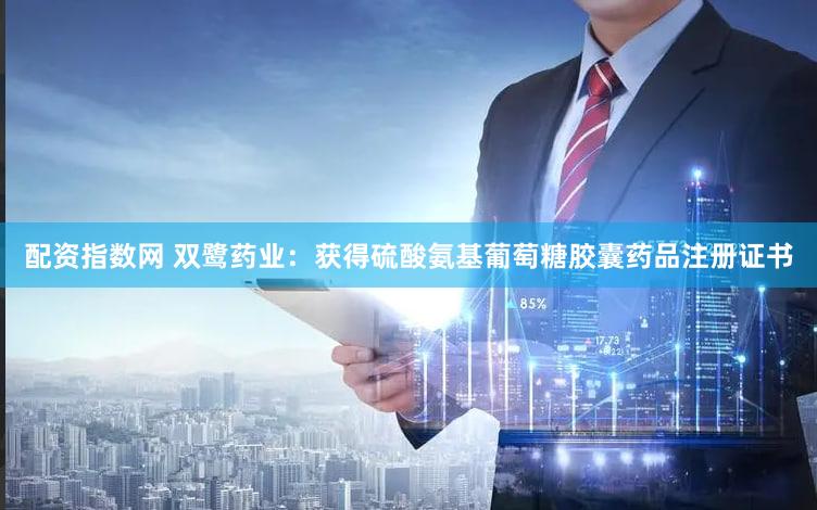 配资指数网 双鹭药业：获得硫酸氨基葡萄糖胶囊药品注册证书