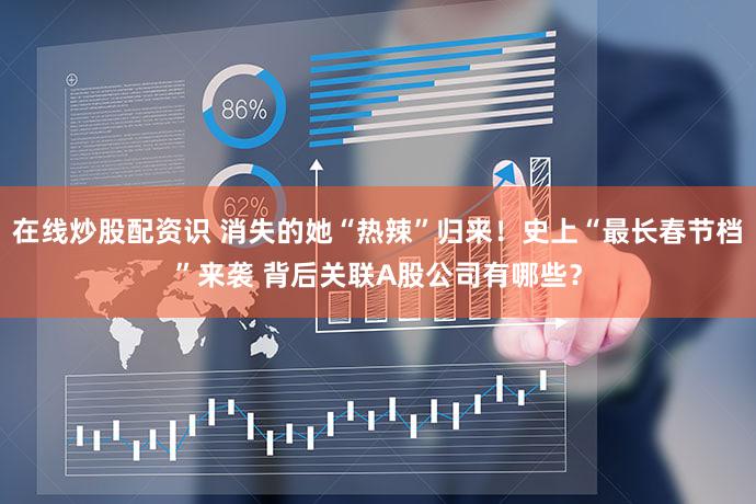 在线炒股配资识 消失的她“热辣”归来！史上“最长春节档”来袭 背后关联A股公司有哪些？