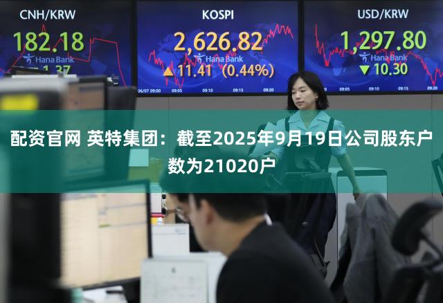 配资官网 英特集团：截至2025年9月19日公司股东户数为21020户