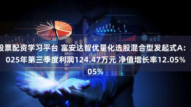 股票配资学习平台 富安达智优量化选股混合型发起式A：2025年第三季度利润124.47万元 净值增长率12.05%