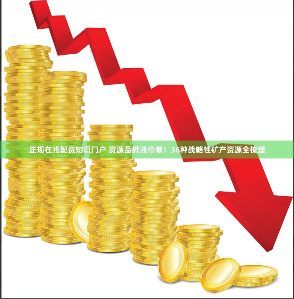 正规在线配资知识门户 资源品掀涨停潮！36种战略性矿产资源全梳理