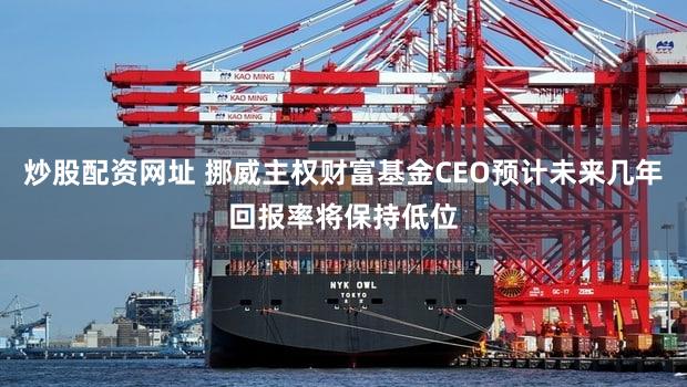 炒股配资网址 挪威主权财富基金CEO预计未来几年回报率将保持低位