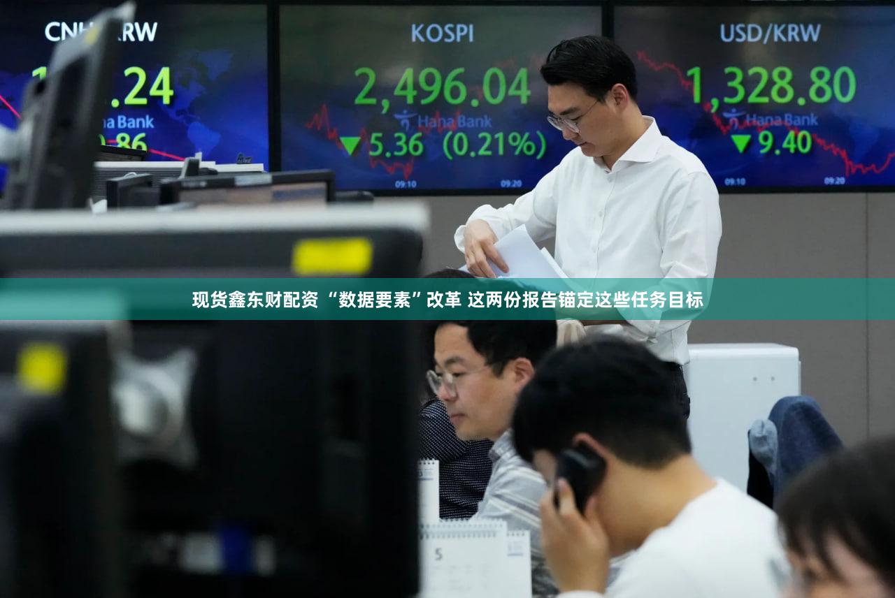 现货鑫东财配资 “数据要素”改革 这两份报告锚定这些任务目标