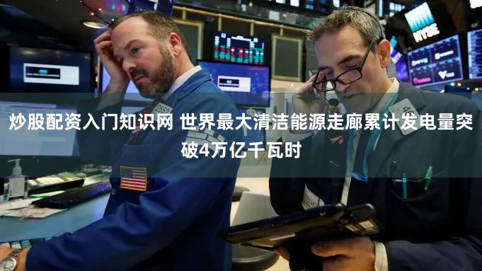 炒股配资入门知识网 世界最大清洁能源走廊累计发电量突破4万亿千瓦时